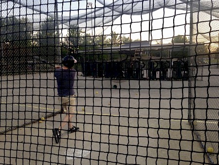 Batting in cages